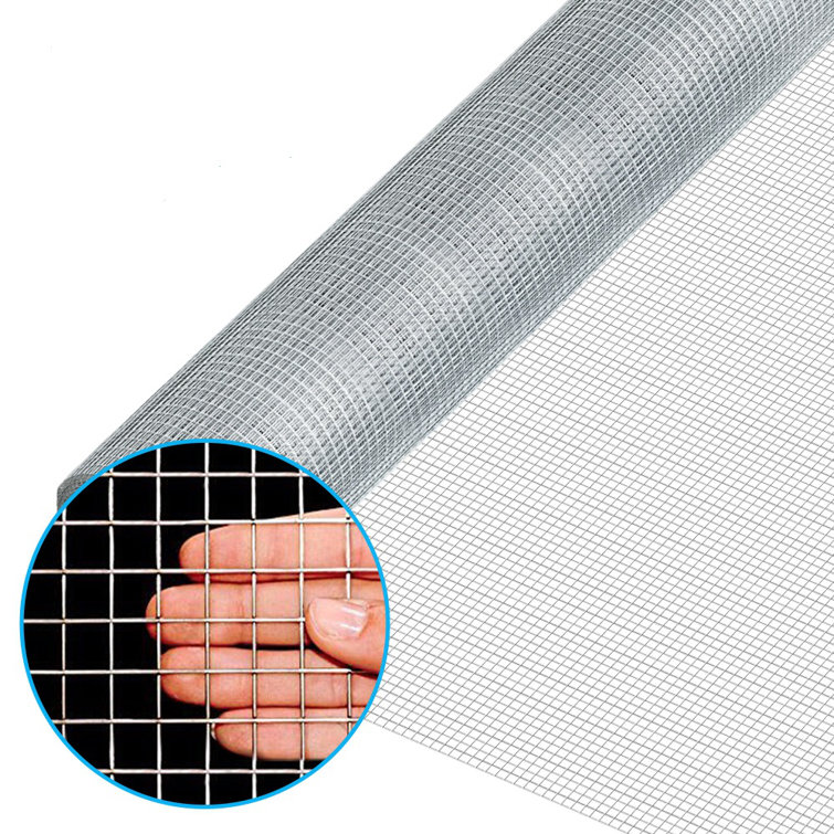 Amagabeli 48Inch X 30Ft SS304 Stainless Steel Welded Wire Mesh 1/2 Inch Square Hardware Cloth 16